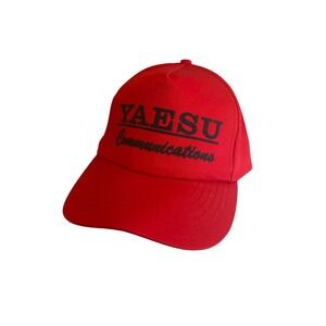 Yaesu Communications Red Baseball Cap Adjustable One Size‎ Fits All